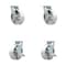 Service Caster 6 Inch Semi Steel Swivel Caster Set with Roller Bearings 2 Brakes SCC-30CS620-SSR-2-TLB-2 - alternate 1